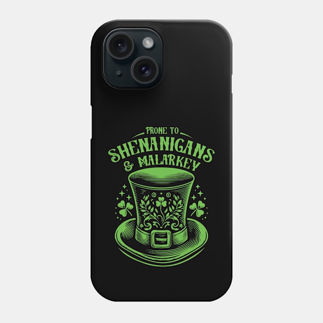 Prone to Shenanigans and Malarkey // Irish Pride Phone Case by Trendsdk