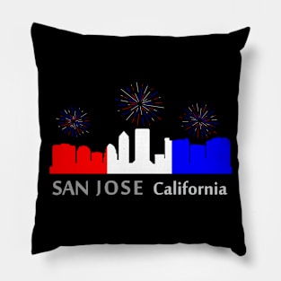 San Jose: A Star-Spangled Spectacle Pillow