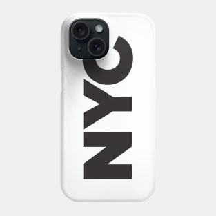 NYC - New York proud city print - black Phone Case