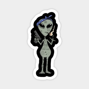 Straight Outta Zeta Reticuli Magnet