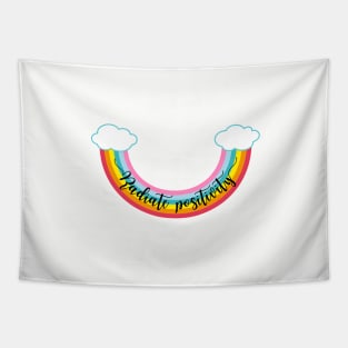 Radiate positivity, rainbow smile Tapestry