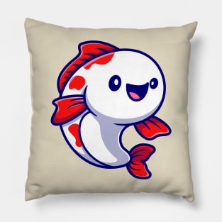 Cute Koi Fish Cartoon Pillow