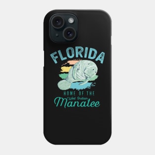 Florida Home Of The West Indian Manatee Phone Case