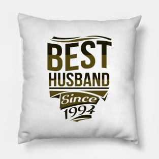 'Best Husband Since 1994' Sweet Wedding Anniversary Gift Pillow