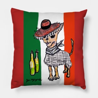 Cinco de Mayo Chihuahua  Edition Pillow