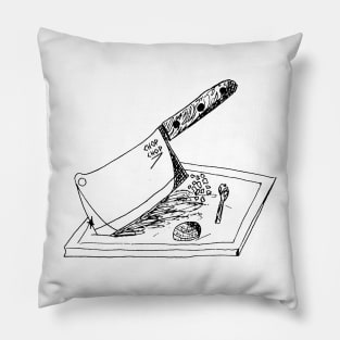 Chop-Chop Cutting Block Cleaver Shirt Pillow