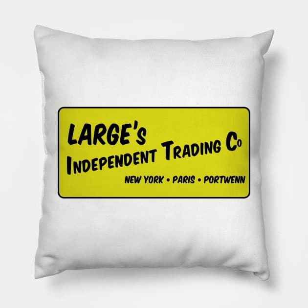 Doc Martin Bert Large Only Fools And Horses Trotters Large Independent Traders Pillow by SonnyBoyDesigns