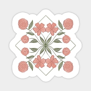 Floral Wallpaper Magnet