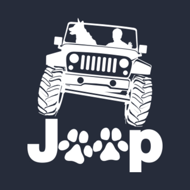 Jeep Dog Canine B K 9 REVERSED Jeep TShirt TeePublic