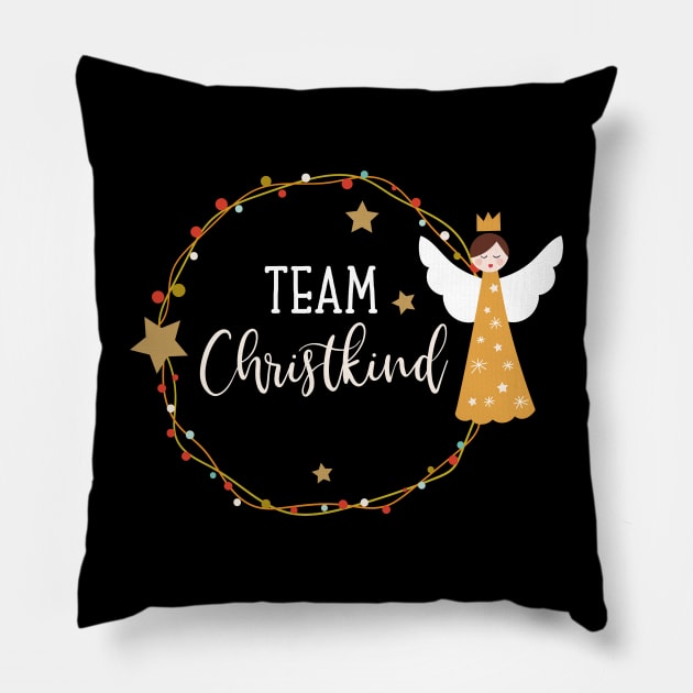 Team Christkind  Outfit for Family Christmasoutfit Pillow by alpmedia