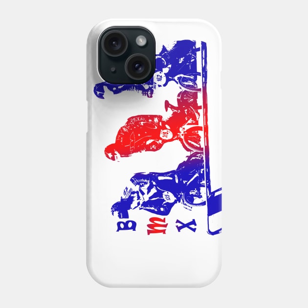 bmx racing Phone Case by rickylabellevie