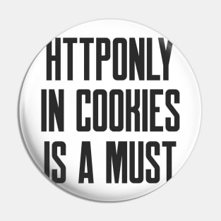 Secure Coding HTTPOnly in Cookies is a Must Pin