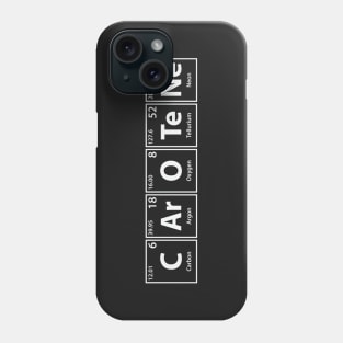 Carotene (C-Ar-O-Te-Ne) Periodic Elements Spelling Phone Case