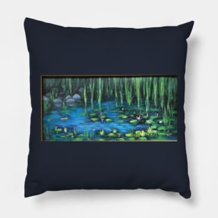 Lilly Pads at Dawn Pillow