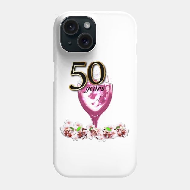 50 Years Celebration Phone Case by KC Morcom aka KCM Gems n Bling aka KCM Inspirations