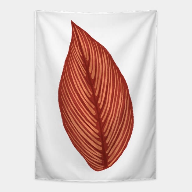 Calathea Cittata Leaf Tapestry by Khotekmei