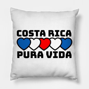 Pura Vida Hearts: Celebrate Costa Rica Pillow