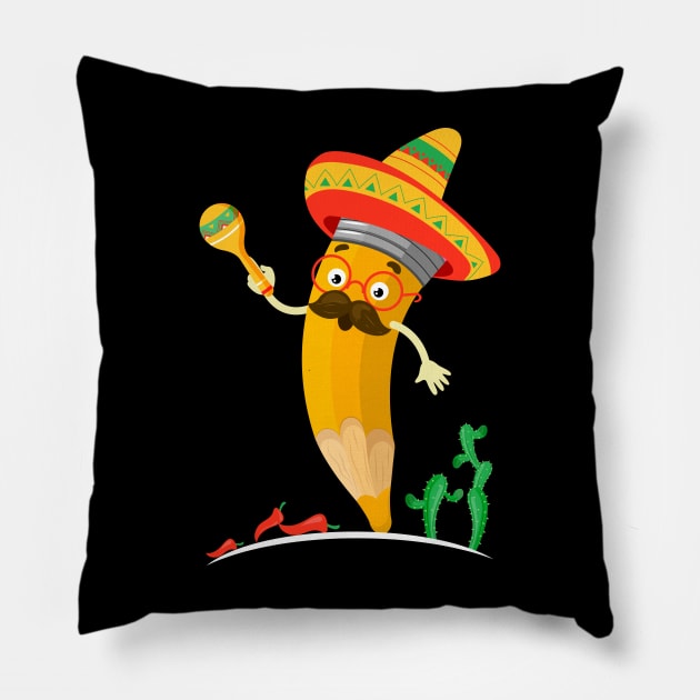 Cinco de Mayo Teacher Pillow by FabulousDesigns