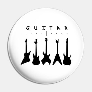 Guitarist Guitar Lead Bass Rock Festival Pin