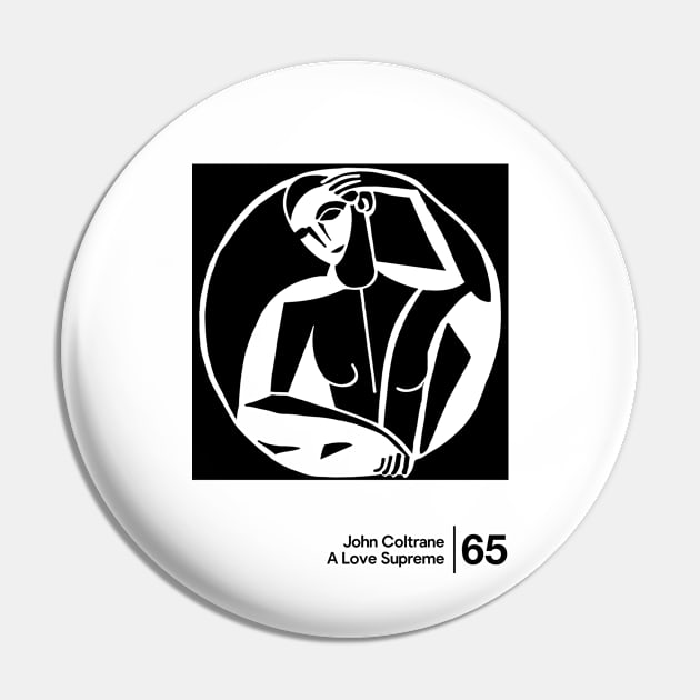 A Love Supreme - Minimal Style Graphic Artwork Pin by saudade