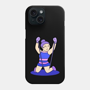 Chibi girl gymnastic rope Phone Case