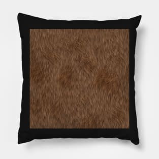 Furry Brown Pillow