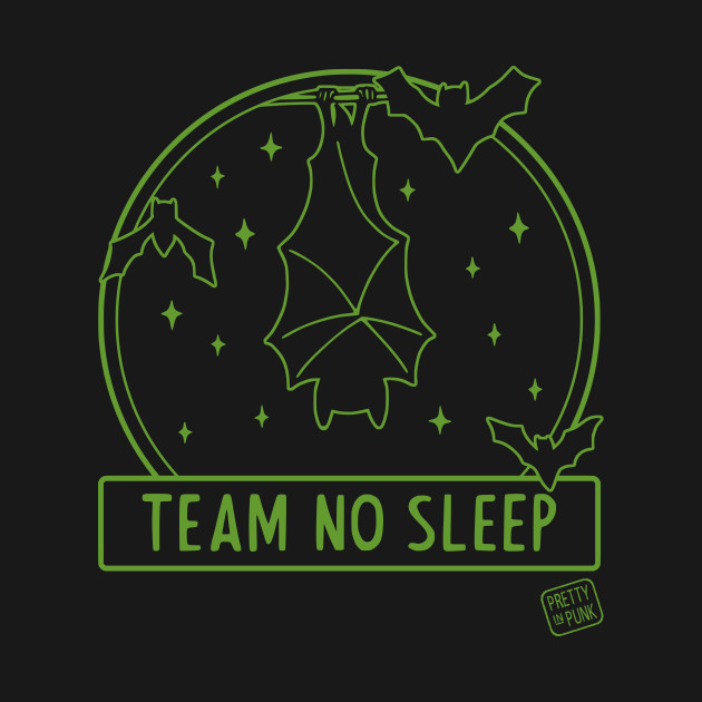 Disover Team No Sleep Bats - Halloween - T-Shirt