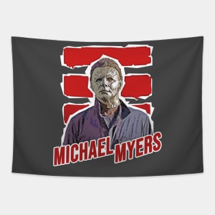 Michael Myers Mug Shoot Tapestry