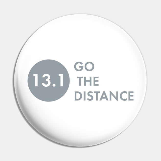 Half Marathon 13.1 Go the Distance Pin by whyitsme