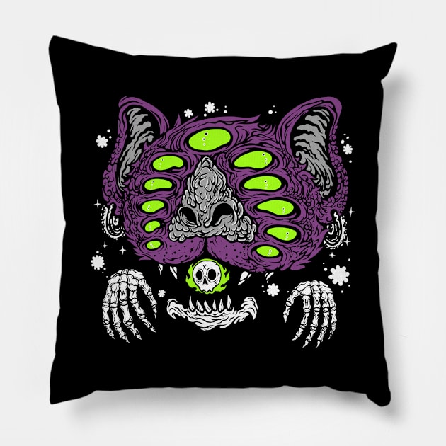 Plague Bat Pillow by flynnryanart