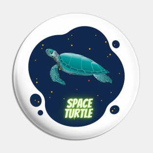 space turtle Pin