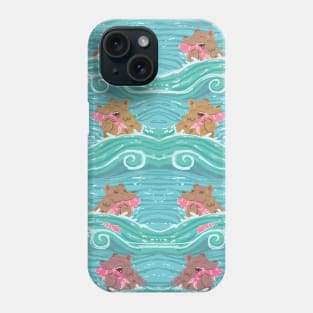 Bears Fishing Salmon Design Phone Case