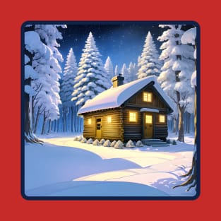 Cozy Cottage in Winter T-Shirt