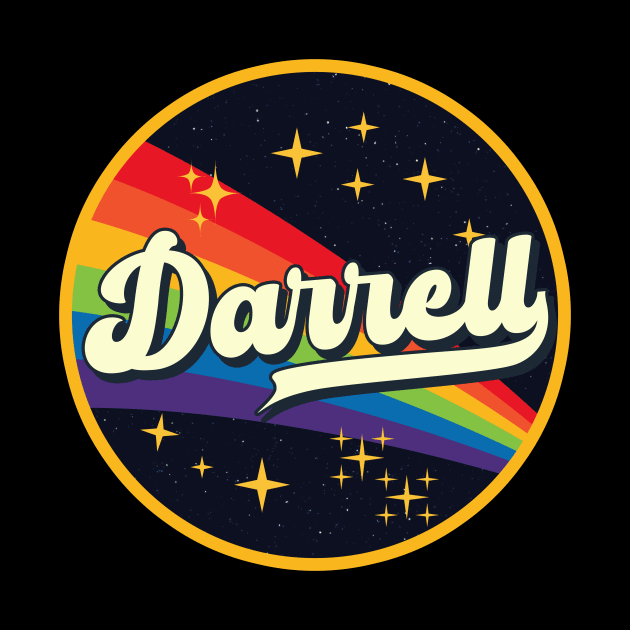 Darrell // Rainbow In Space Vintage Style by LMW Art