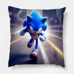 running hedgehog Pillow