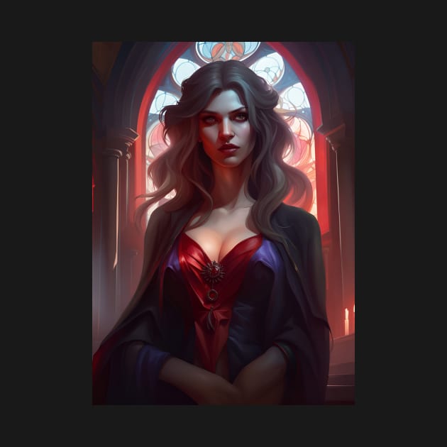 Beautiful Vampire Lady by PrancingPeekees