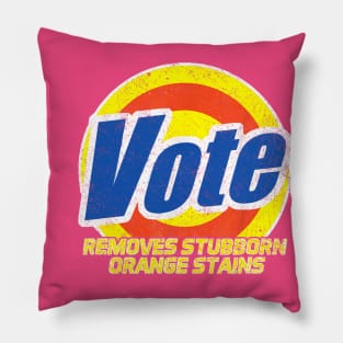 Vintage Vote Removes Stubborn Orange Stains Pillow