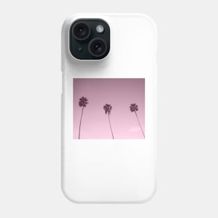 Palm tree sunrise boulevard Phone Case