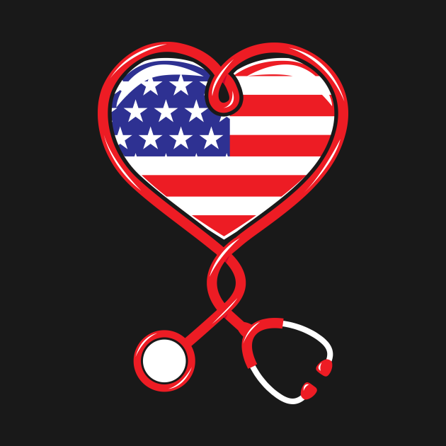 Download Patriotic Nurse USA Flag Shirt Nursing 4th July Nurses Day ...