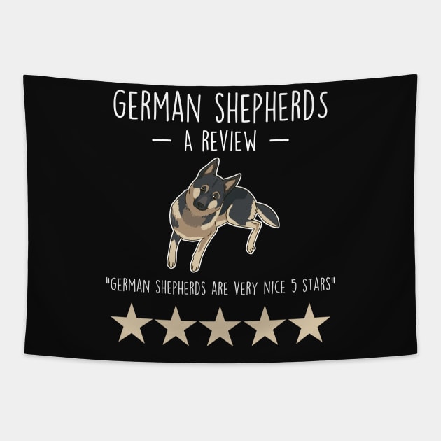 German Shepherd Review Tapestry by Psitta