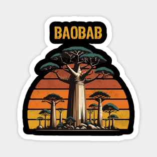 African Baobab Tree Madagascar Tree Of Life Magnet