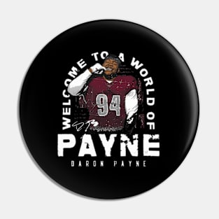 Daron Payne Washington World Of Payne Pin