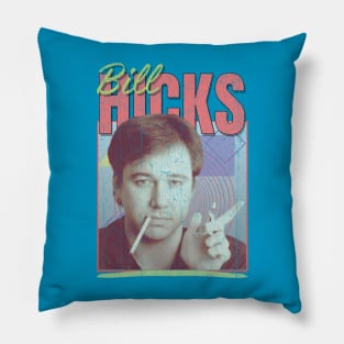 Bill Hicks Vintage 1990 // Retro Original Fan Design Artwork Pillow