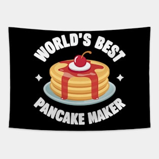 Funny World's Best Pancake Maker Design Tapestry