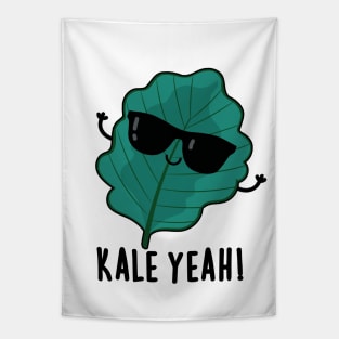 Kale Yeah Cute Veggie PUn Tapestry