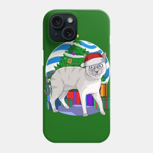 Siamese Cat Santa Christmas Gift Phone Case