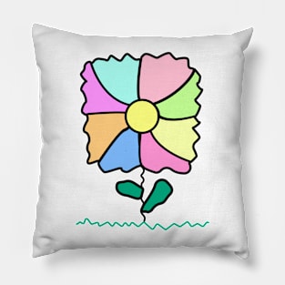 Square flower Pillow