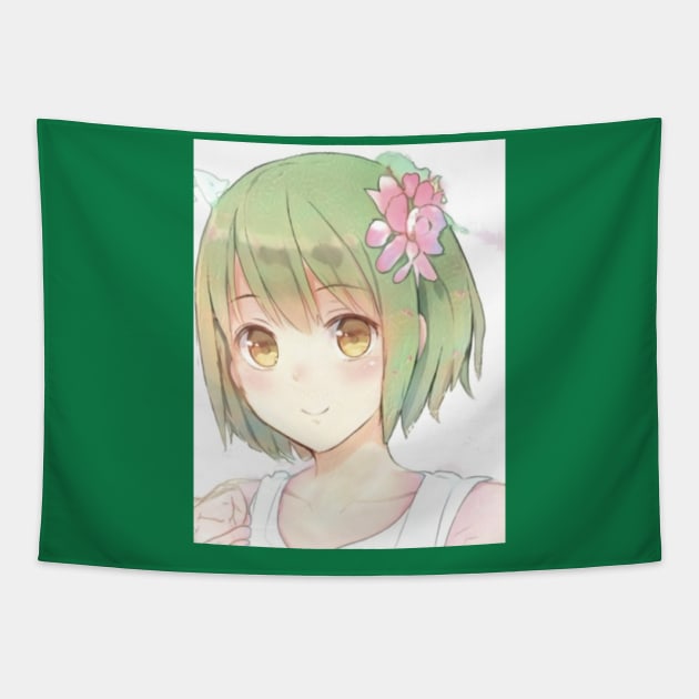 Anime Girl- Lily Tapestry by EcruCloud
