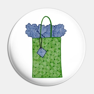 Gift bag (green and blue) Pin