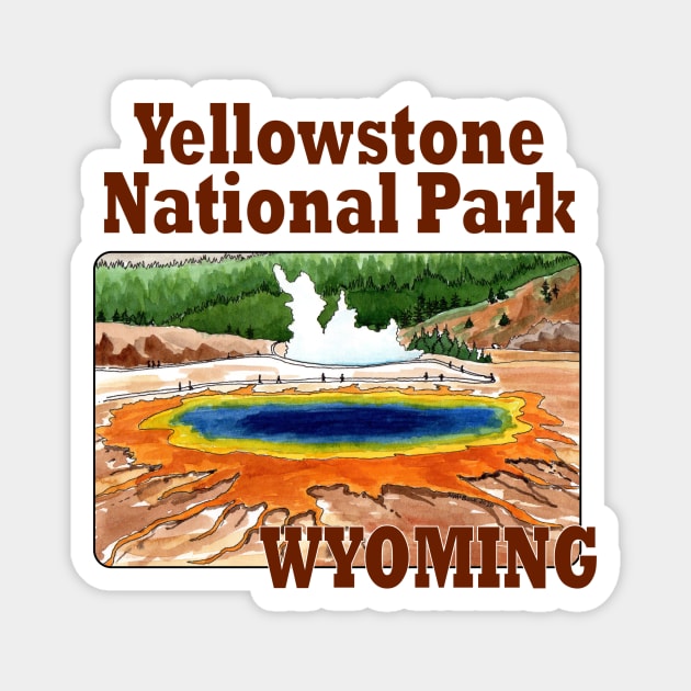 Yellowstone National Park, Wyoming Magnet by MMcBuck